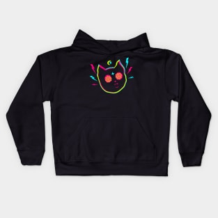 Catnip. Psychedelic cat. Kids Hoodie